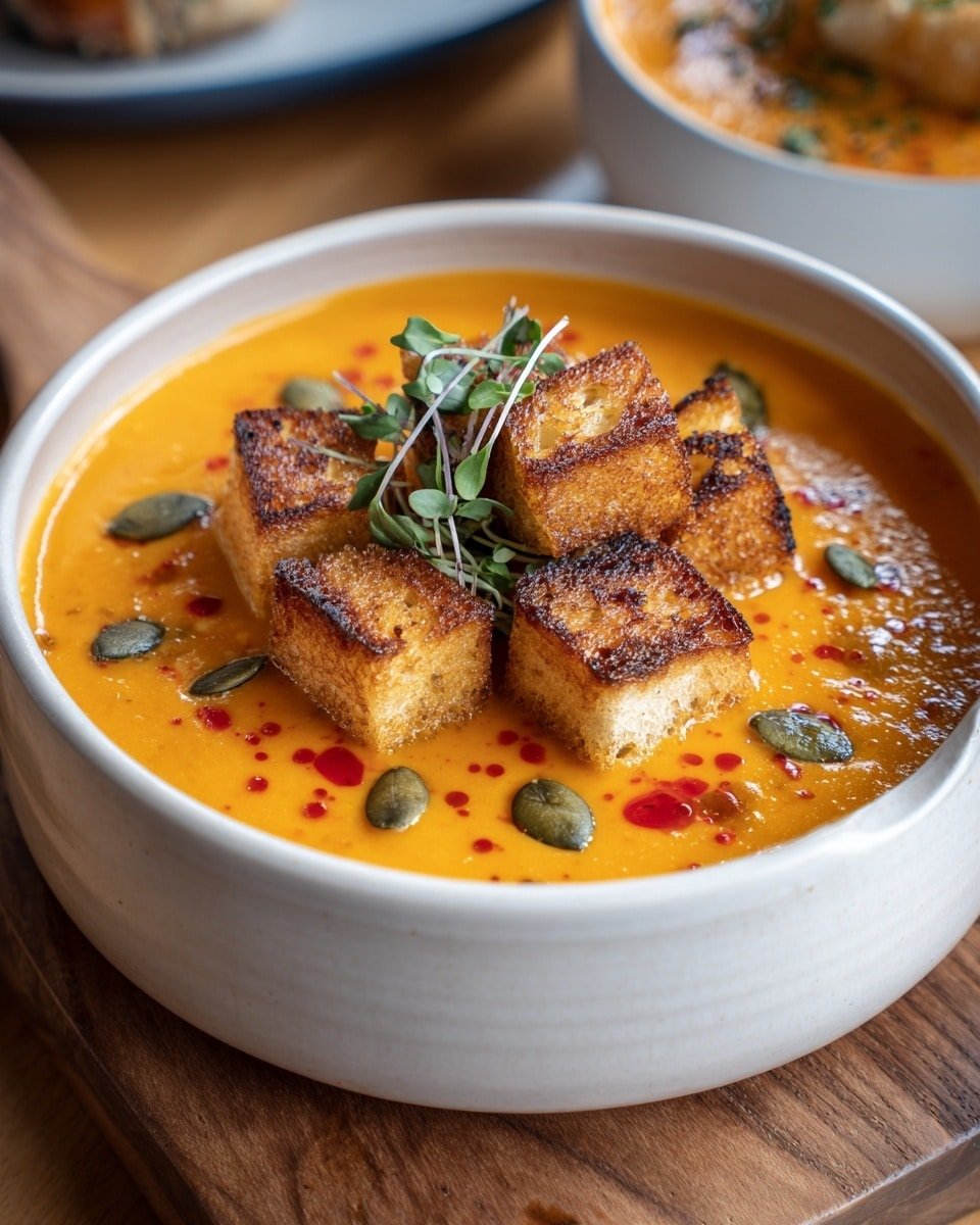 Creamy Pumpkin Soup Recipe - Recipe Image — Creamy Pumpkin Soup, fall comfort soup, easy pumpkin soup recipe, velvety pumpkin soup, cozy autumn soup