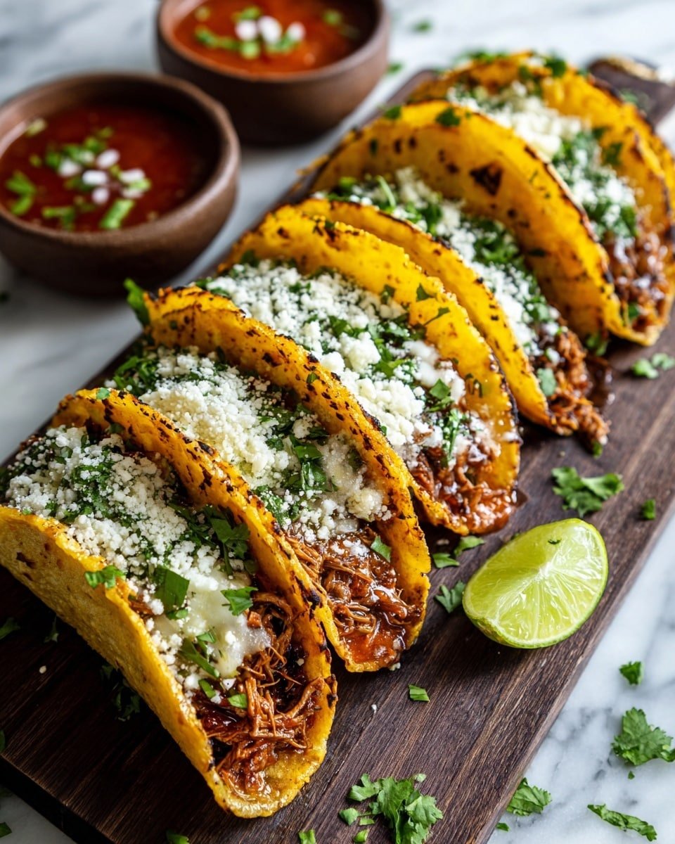Slow-Cooked Spicy Mexican Birria Tacos Recipe - Recipe Image — Slow-Cooked Spicy Mexican Birria Tacos, authentic Mexican birria tacos, spicy beef birria, homemade birria tacos recipe, best Mexican tacos