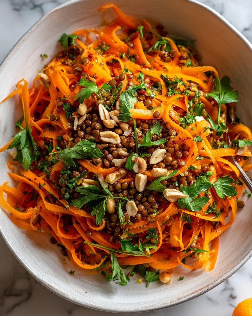 Moroccan Lentil and Carrot Salad Recipe - Recipe Image — Moroccan Lentil and Carrot Salad, Healthy Lentil and Carrot Salad, Vibrant Moroccan Salad, Quick Lentil and Carrot Side Dish, Nourishing Lentil and Carrot Salad