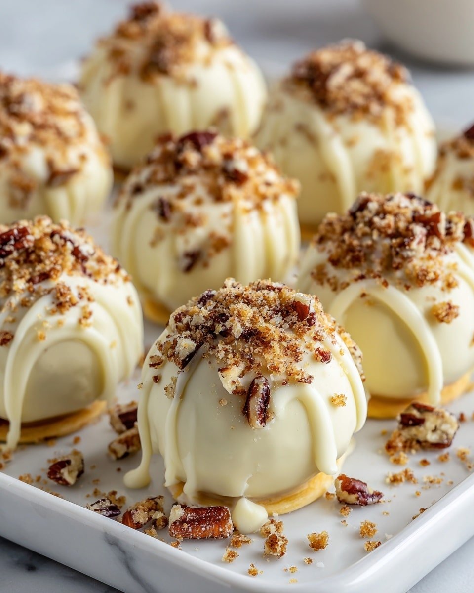 No Bake Pumpkin Cheesecake Balls Recipe - Recipe Image — No Bake Pumpkin Cheesecake Balls, no bake pumpkin dessert, fall pumpkin treats, easy pumpkin cheesecake bites, festive pumpkin party snacks