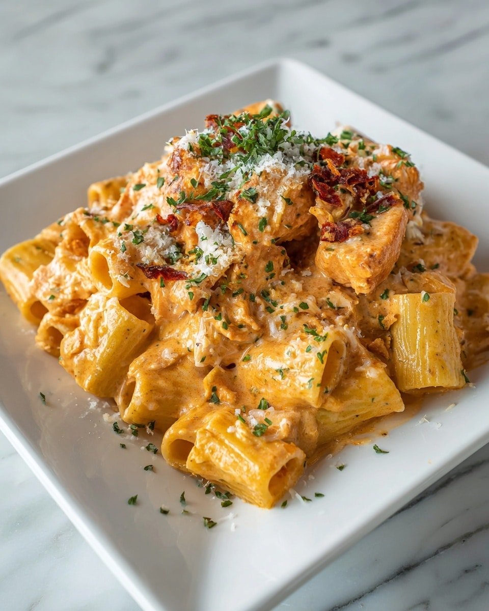 Creamy Buffalo Chicken Pasta Recipe - Recipe Image — Creamy Buffalo Chicken Pasta, Buffalo Chicken Pasta, Spicy Chicken Pasta, Easy Buffalo Pasta Dinner, Comforting Buffalo Pasta Dish