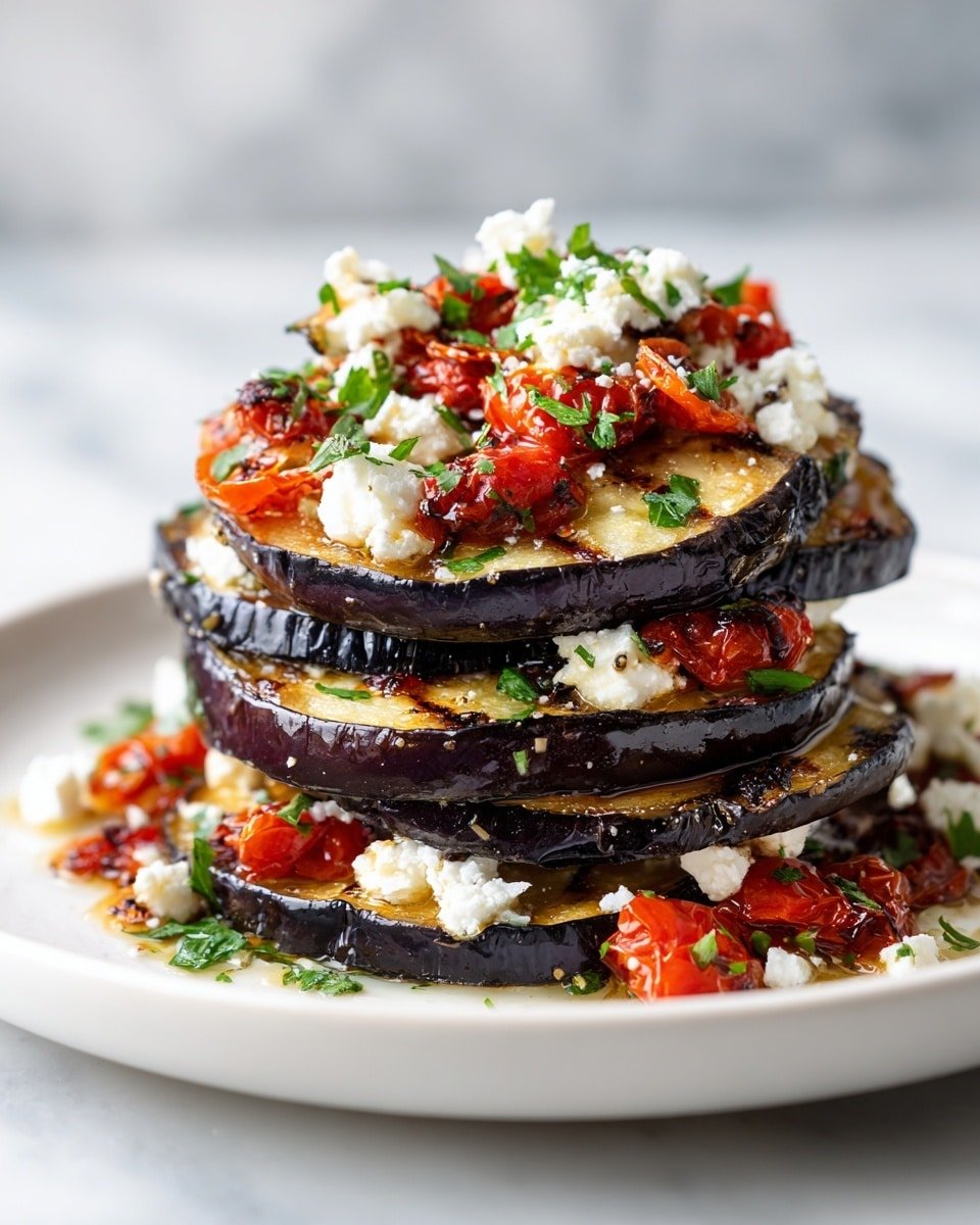 Mediterranean Roasted Eggplant Recipe - Recipe Image — Mediterranean Roasted Eggplant, roasted eggplant side dish, Mediterranean vegetable recipe, healthy eggplant recipes, flavorful roasted eggplant
