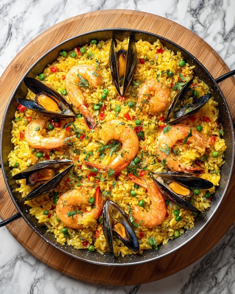 Shrimp Paella: An Incredible Ultimate Recipe - Recipe Image — Shrimp Paella, Spanish shrimp rice dish, seafood paella recipe, easy paella with shrimp, flavorful shrimp rice recipe