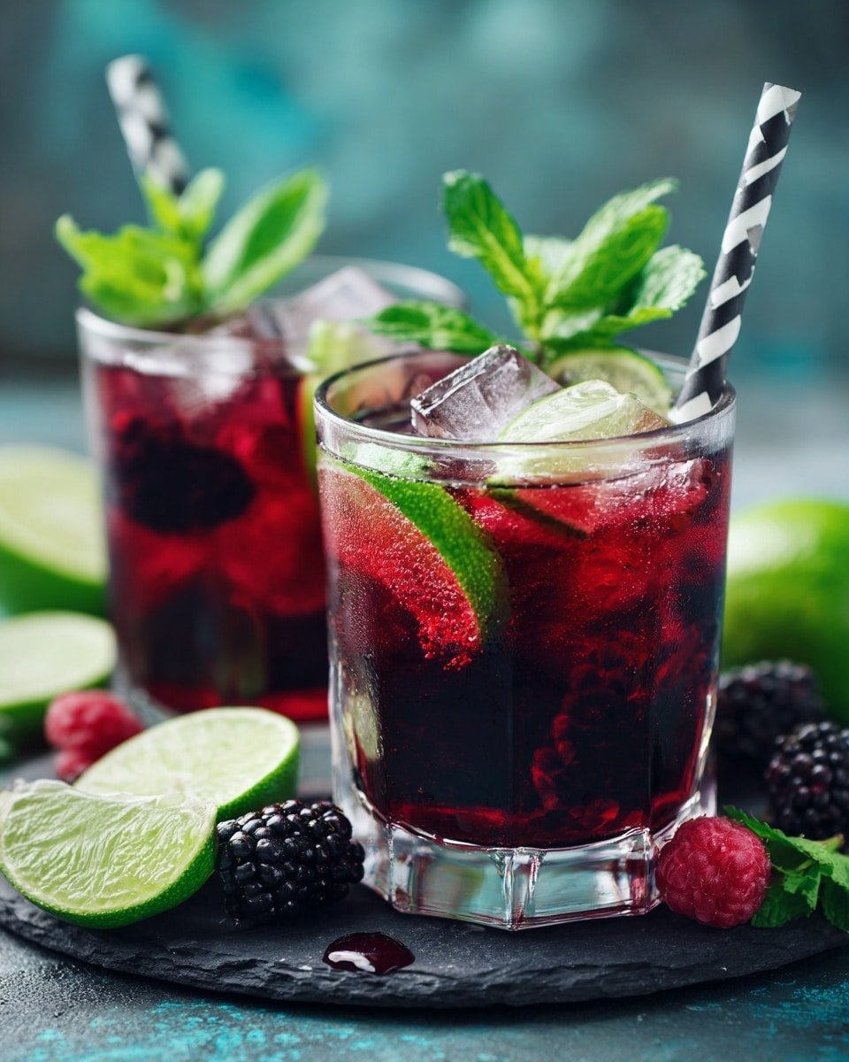 Sparkling Black Sangria Recipe - Recipe Image — Sparkling Black Sangria, black sangria, fruity sparkling wine, summer sangria drink, berry sangria