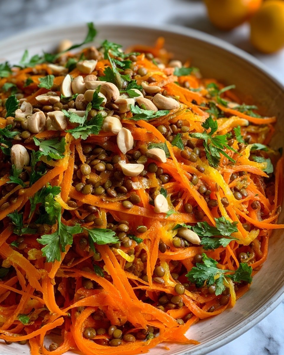 Moroccan Lentil and Carrot Salad Recipe - Recipe Image — Moroccan Lentil and Carrot Salad, Healthy Lentil and Carrot Salad, Vibrant Moroccan Salad, Quick Lentil and Carrot Side Dish, Nourishing Lentil and Carrot Salad