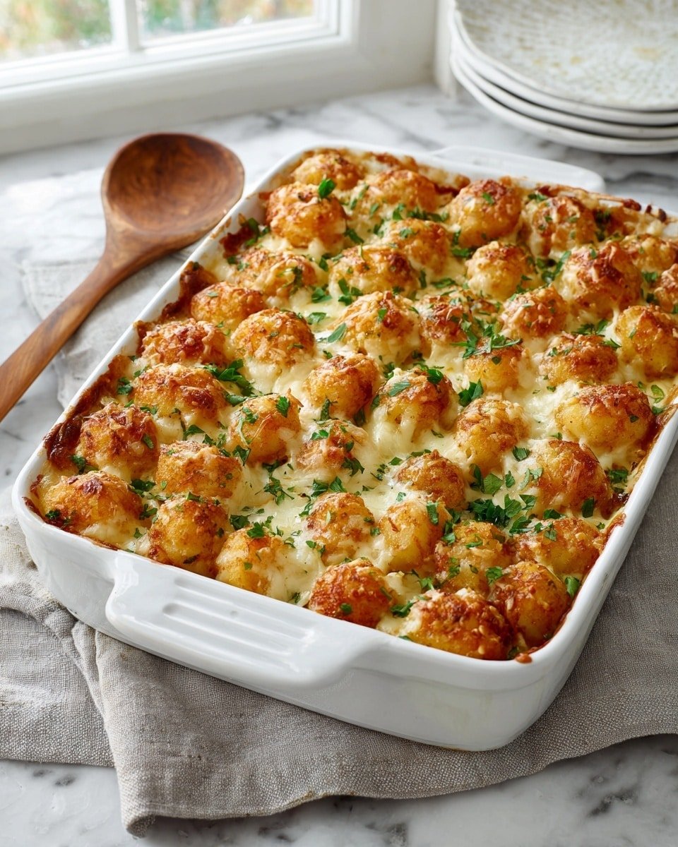 Ultimate Tater Tot Casserole Recipe - Recipe Image — Ultimate Tater Tot Casserole, tater tot casserole, cheesy beef casserole, comfort food recipes, easy dinner ideas