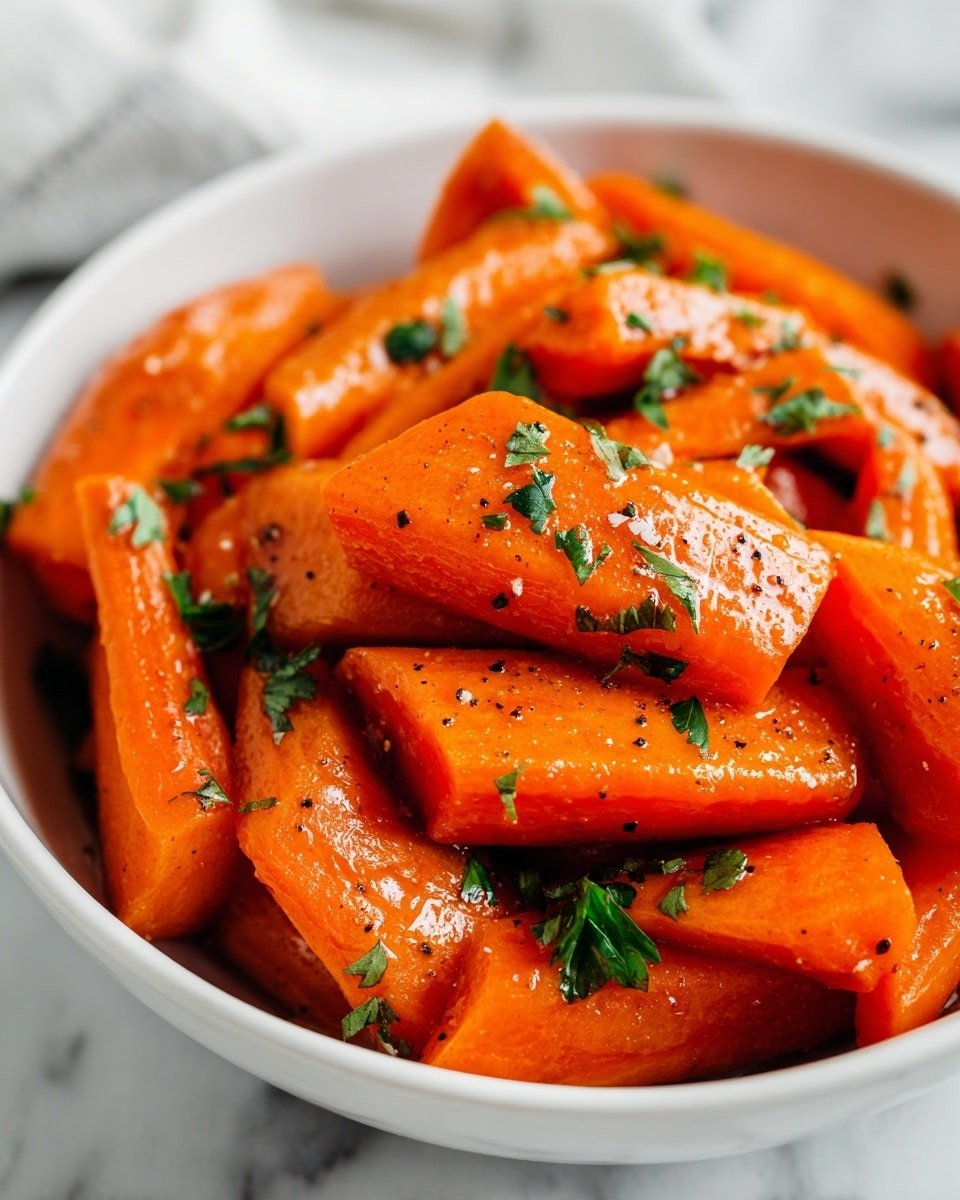 Brown Sugar Glazed Carrots Recipe - Recipe Image — Brown Sugar Glazed Carrots, glazed carrot side dish, sweet carrot recipes, easy glazed carrots, holiday carrot side