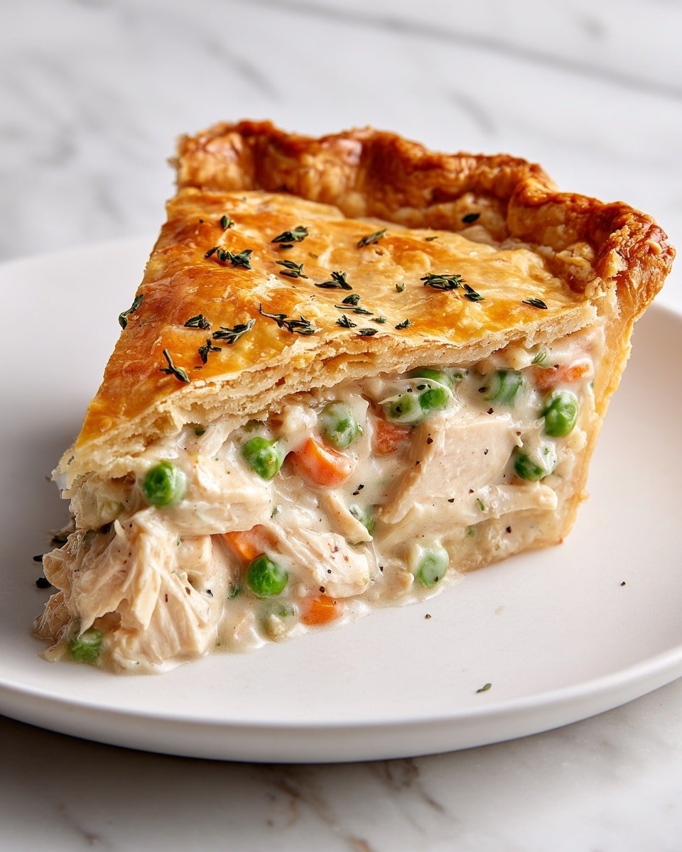 Golden Chicken Pot Pie with Buttery Crust Recipe - Recipe Image — Golden Chicken Pot Pie with Buttery Crust, Chicken Pot Pie, Homemade Chicken Pie, Flaky Chicken Pie, Comfort Food Recipes