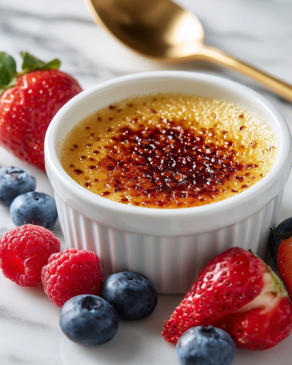Crème Brûlée Recipe - Recipe Image — Crème Brûlée dessert, classic Crème Brûlée, homemade Crème Brûlée, easy Crème Brûlée recipe, elegant French dessert