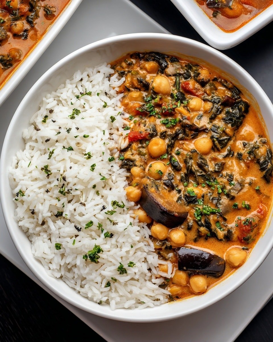 Spicy Baked Zucchini Chickpea Curry Recipe - Recipe Image — Spicy Baked Zucchini Chickpea Curry, healthy vegetarian curry, easy vegan dinner, comforting vegetable curry, flavorful baked zucchini recipe