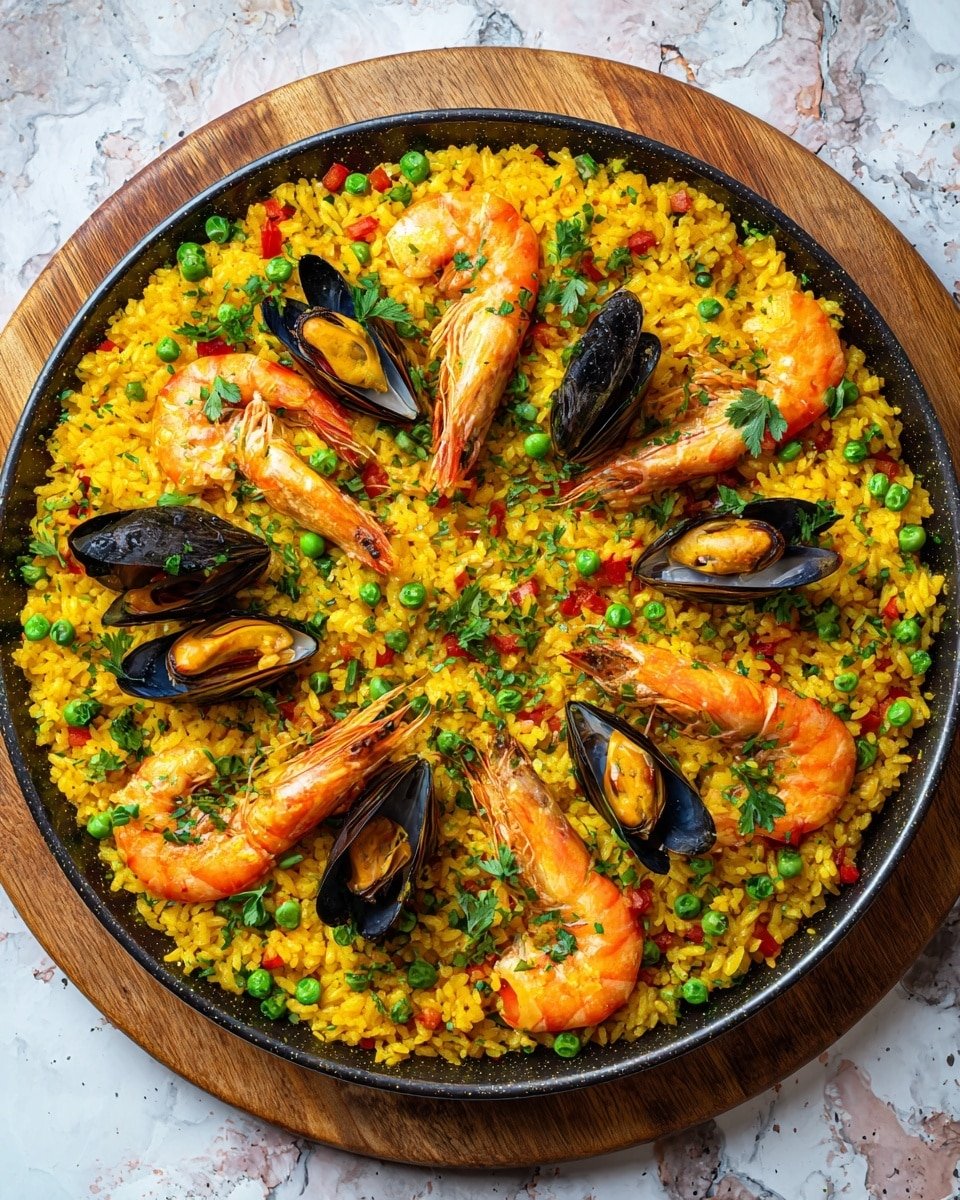 Shrimp Paella: An Incredible Ultimate Recipe - Recipe Image — Shrimp Paella, Spanish shrimp rice dish, seafood paella recipe, easy paella with shrimp, flavorful shrimp rice recipe
