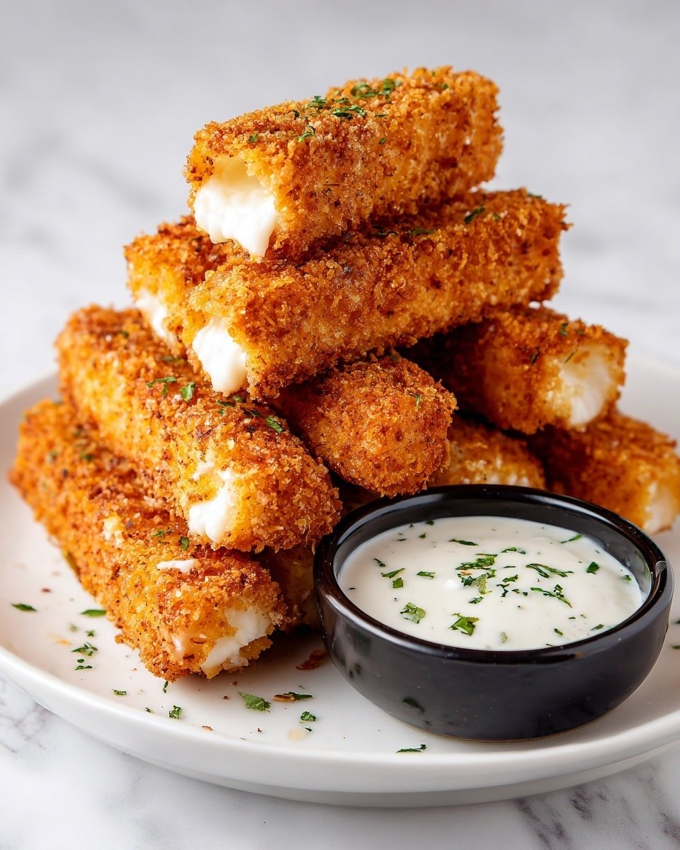 Nashville Hot Mozzarella Sticks Recipe - Recipe Image — Nashville Hot Mozzarella Sticks, spicy cheese sticks recipe, crispy mozzarella sticks with Nashville hot flavor, easy spicy mozzarella snack, game day appetizer ideas