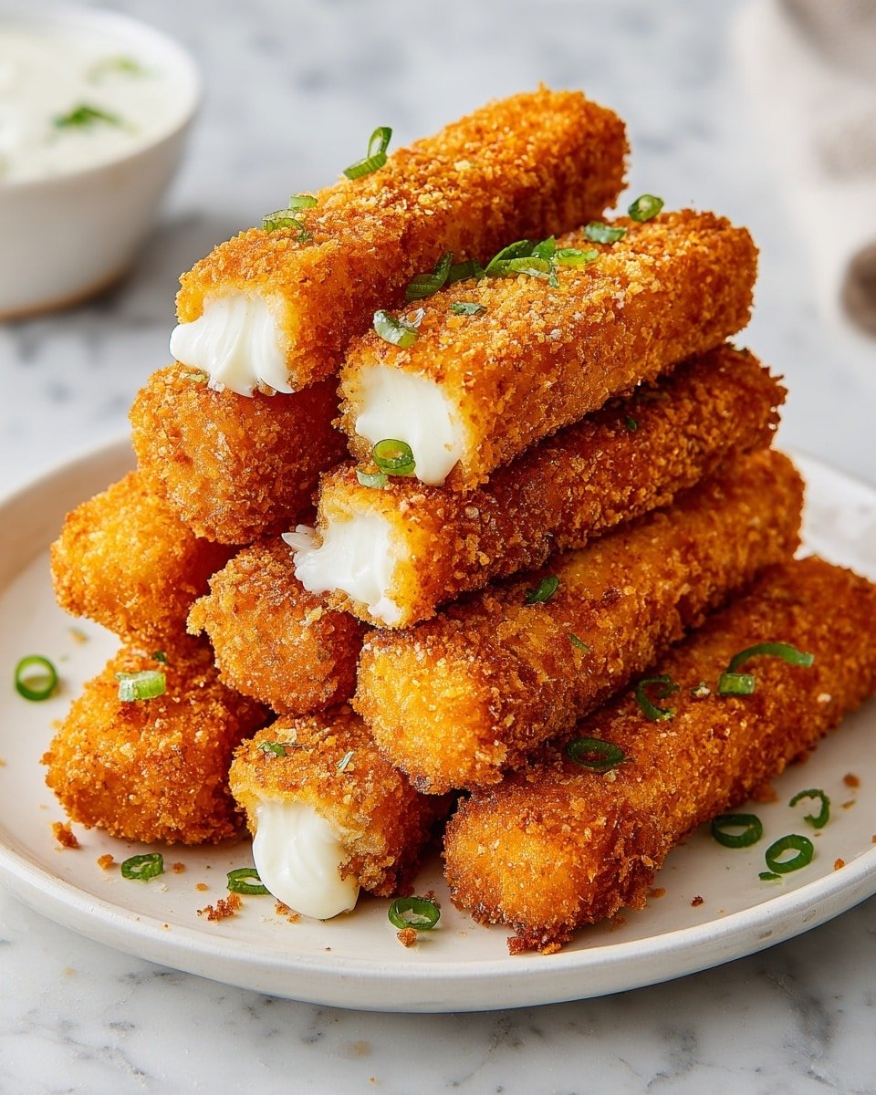 Nashville Hot Mozzarella Sticks Recipe - Recipe Image — Nashville Hot Mozzarella Sticks, spicy cheese sticks recipe, crispy mozzarella sticks with Nashville hot flavor, easy spicy mozzarella snack, game day appetizer ideas