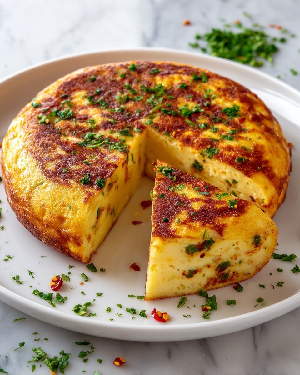 Spanish Omelette Recipe - Recipe Image — Spanish Omelette, tortilla española, how to make a Spanish omelette, easy Spanish omelette recipe, traditional Spanish omelette