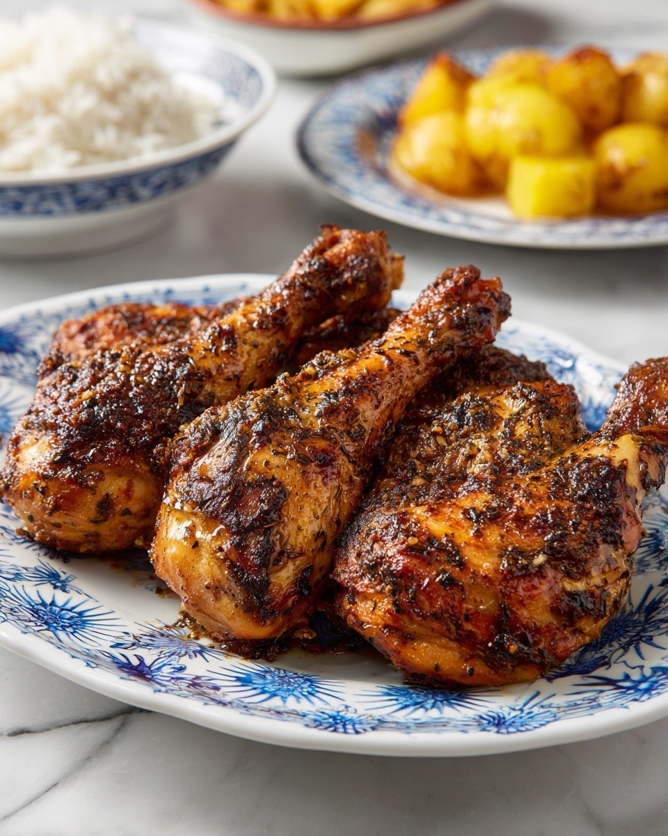 Roasted Duck Legs with Black Pepper Sauce Recipe - Recipe Image — Roasted Duck Legs with Black Pepper Sauce, duck leg recipe, black pepper sauce recipe, elegant duck recipes, crispy duck legs