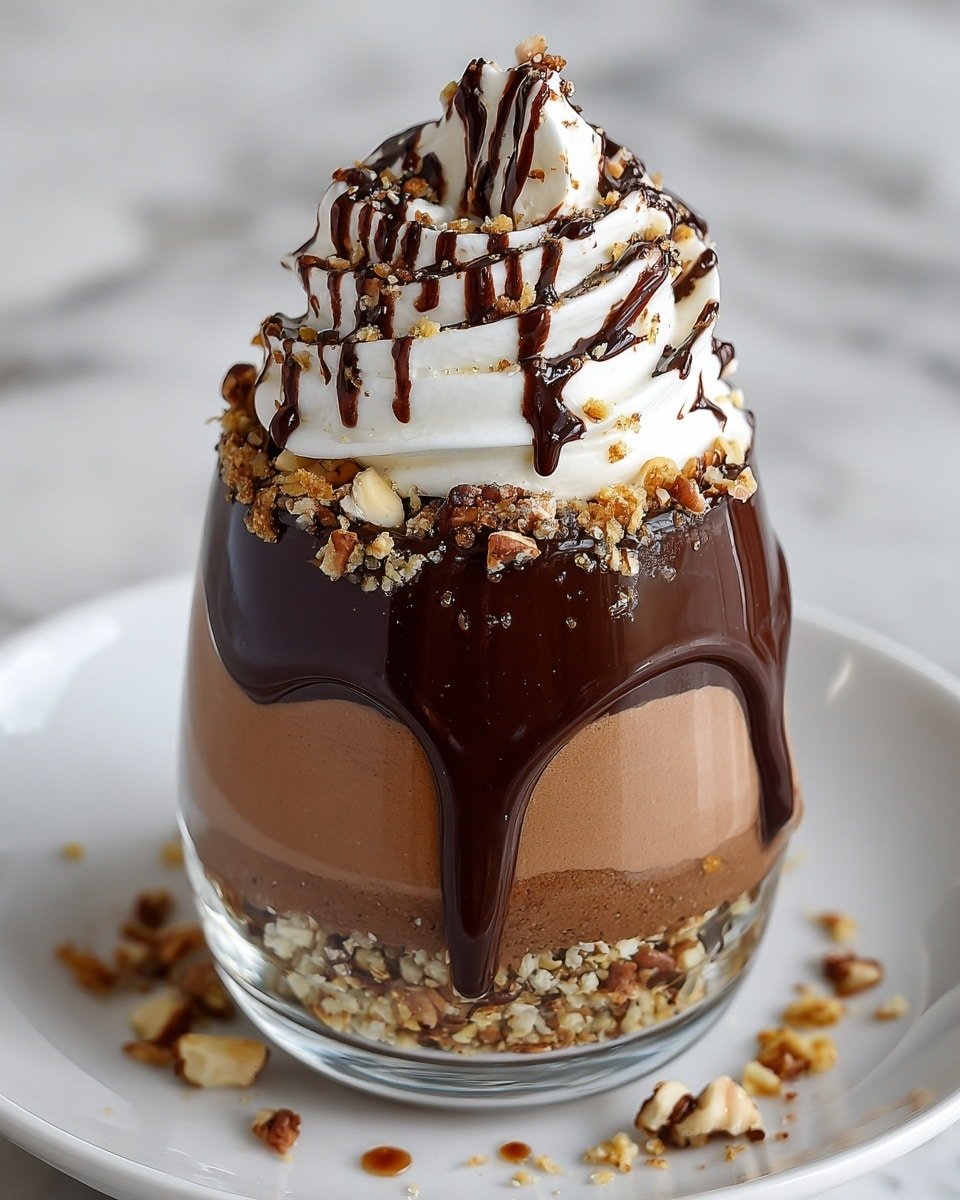 Chocolate Hazelnut Mousse Recipe - Recipe Image — Chocolate Hazelnut Mousse, chocolate hazelnut mousse recipe, easy chocolate mousse, decadent dessert, holiday chocolate dessert