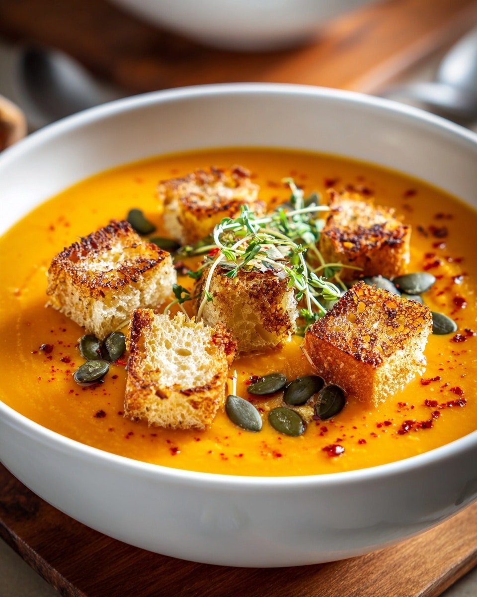 Creamy Pumpkin Soup Recipe - Recipe Image — Creamy Pumpkin Soup, fall comfort soup, easy pumpkin soup recipe, velvety pumpkin soup, cozy autumn soup