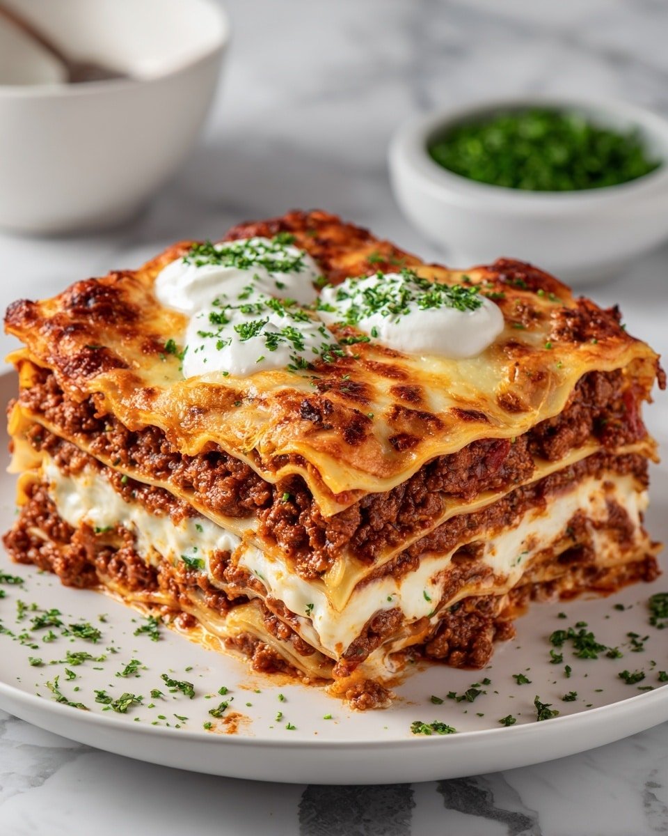 Cheese Homemade Comfort Lasagna Recipe - Recipe Image — Cheese Homemade Comfort Lasagna, cheesy lasagna recipe, easy homemade lasagna, nostalgic Italian comfort food, family dinner lasagna
