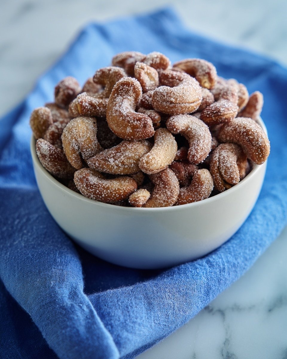 Sweet & Spiced Candied Cashews Recipe - Recipe Image — Sweet & Spiced Candied Cashews, candied cashews recipe, spicy roasted nuts, homemade candied nuts, crunchy sweet snacks