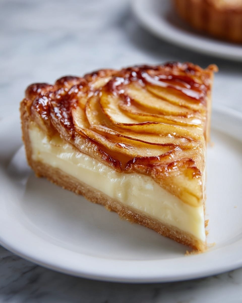 French Cinnamon Apple Tart Recipe - Recipe Image — French Cinnamon Apple Tart, cinnamon apple tart, fall apple dessert, elegant fruit tart, homemade apple tart