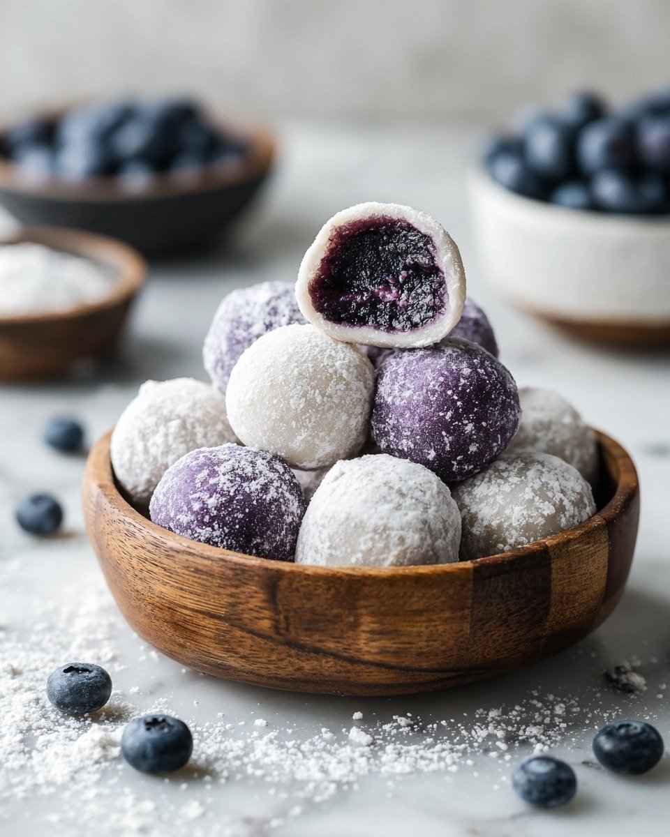 White Chocolate Blueberry Truffles Recipe - Recipe Image — White Chocolate Blueberry Truffles, Blueberry White Chocolate Truffles, Fruit-infused White Chocolate Treats, Homemade Blueberry Confections, Easy White Chocolate Dessert