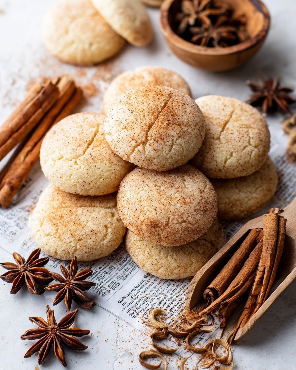 Snickerdoodle Cookies with Cinnamon Sugar Topping Recipe - Recipe Image — Snickerdoodle Cookies with Cinnamon Sugar Topping, cinnamon sugar snickerdoodle recipe, classic snickerdoodle cookies, homemade cinnamon sugar cookies, easy snickerdoodle baking