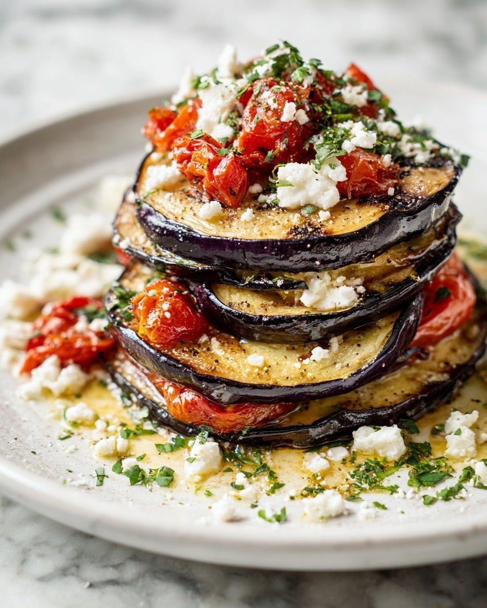 Mediterranean Roasted Eggplant Recipe - Recipe Image — Mediterranean Roasted Eggplant, roasted eggplant side dish, Mediterranean vegetable recipe, healthy eggplant recipes, flavorful roasted eggplant