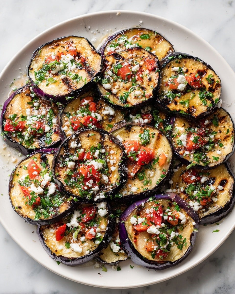 Mediterranean Roasted Eggplant Recipe - Recipe Image — Mediterranean Roasted Eggplant, roasted eggplant side dish, Mediterranean vegetable recipe, healthy eggplant recipes, flavorful roasted eggplant