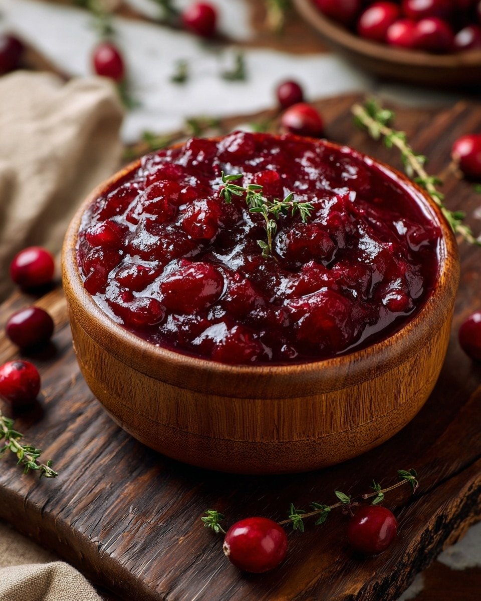 Bright and Tangy Orange Cranberry Sauce Recipe - Recipe Image — Bright and Tangy Orange Cranberry Sauce, cranberry sauce with orange, citrus cranberry sauce, holiday cranberry side, easy festive cranberry sauce