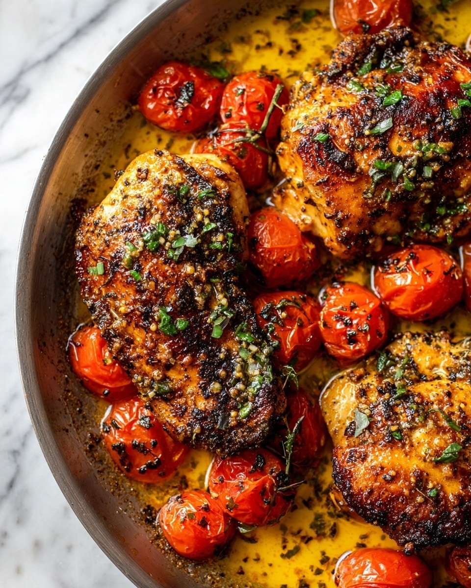 Pesto Butter Chicken with Roasted Tomatoes Recipe - Recipe Image — Pesto Butter Chicken with Roasted Tomatoes, chicken pesto dinner, creamy pesto chicken recipe, roasted tomato chicken, easy weeknight chicken recipes