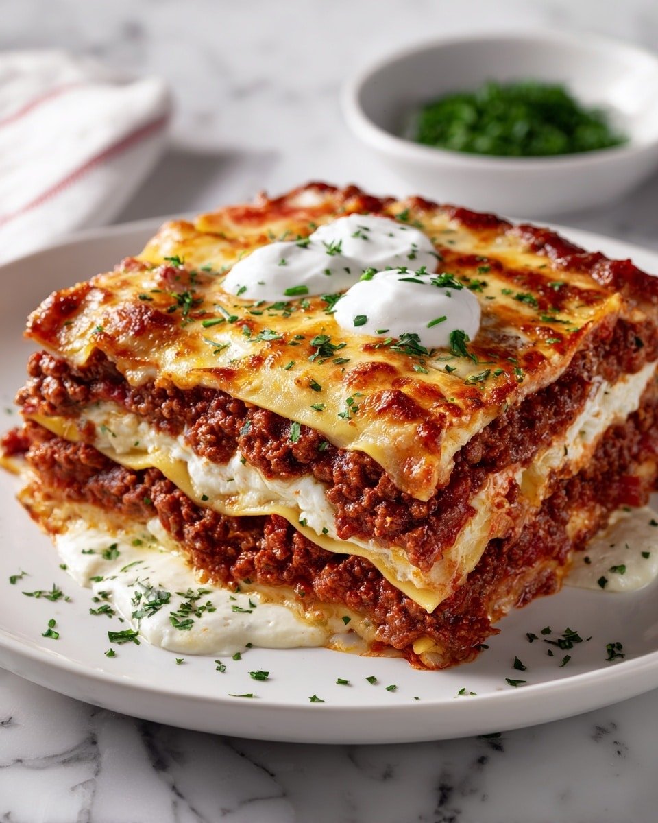 Cheese Homemade Comfort Lasagna Recipe - Recipe Image — Cheese Homemade Comfort Lasagna, cheesy lasagna recipe, easy homemade lasagna, nostalgic Italian comfort food, family dinner lasagna