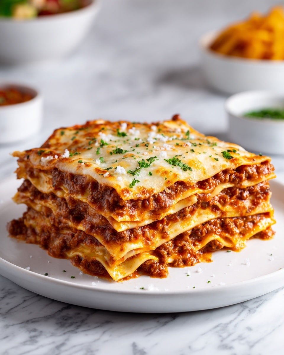 Cheese Homemade Comfort Lasagna Recipe - Recipe Image — Cheese Homemade Comfort Lasagna, cheesy lasagna recipe, easy homemade lasagna, nostalgic Italian comfort food, family dinner lasagna
