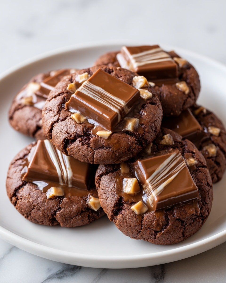 Chocolate Peanut Butter Cup Cookies Recipe - Recipe Image — Chocolate Peanut Butter Cup Cookies, peanut butter chocolate cookies, easy cookie recipes, quick cookie treats, homemade chocolate cookies