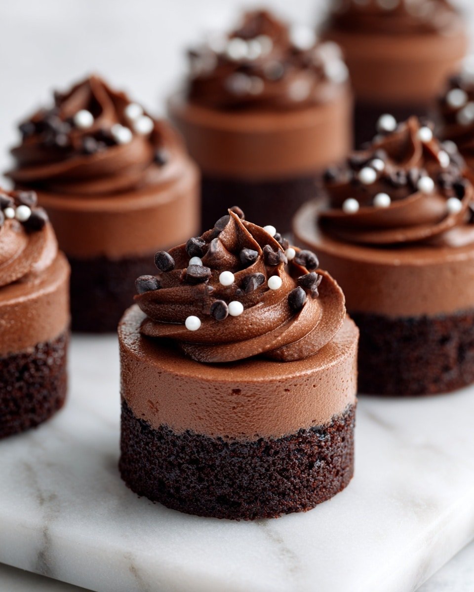 Brownie Petit Fours with Rich Ganache and Fleur de Sel Recipe - Recipe Image — Brownie Petit Fours with Rich Ganache and Fleur de Sel, chocolate petit fours, decadent brownie treats, elegant dessert recipes, bite-sized chocolate desserts