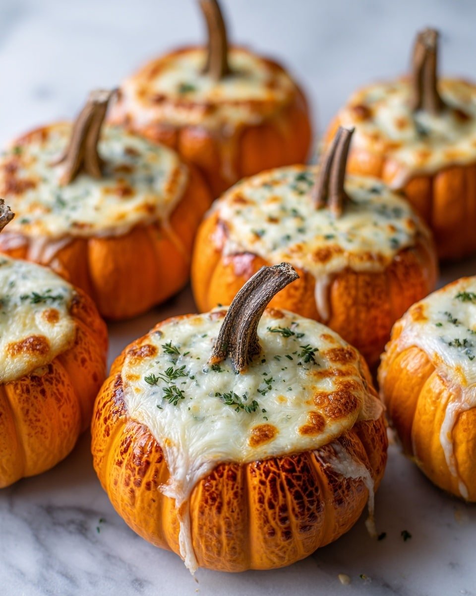 Pizza-Stuffed Jack-o'-Lantern Pumpkins Recipe - Recipe Image — Pizza-Stuffed Jack-o'-Lantern Pumpkins, Halloween pumpkin recipes, stuffed pumpkin ideas, cheesy pumpkin dinner, festive fall recipes