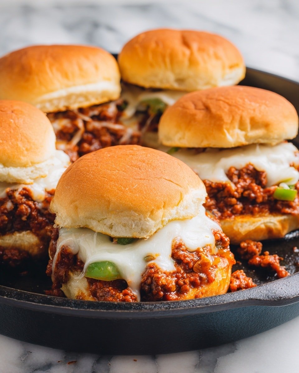 Philly Cheesesteak Sloppy Joes: 30-Minute Melty Sandwiches Recipe - Recipe Image — Philly Cheesesteak Sloppy Joes, easy Philly cheesesteak sandwiches, quick weeknight dinners, hearty sloppy joes, melty sandwich recipes