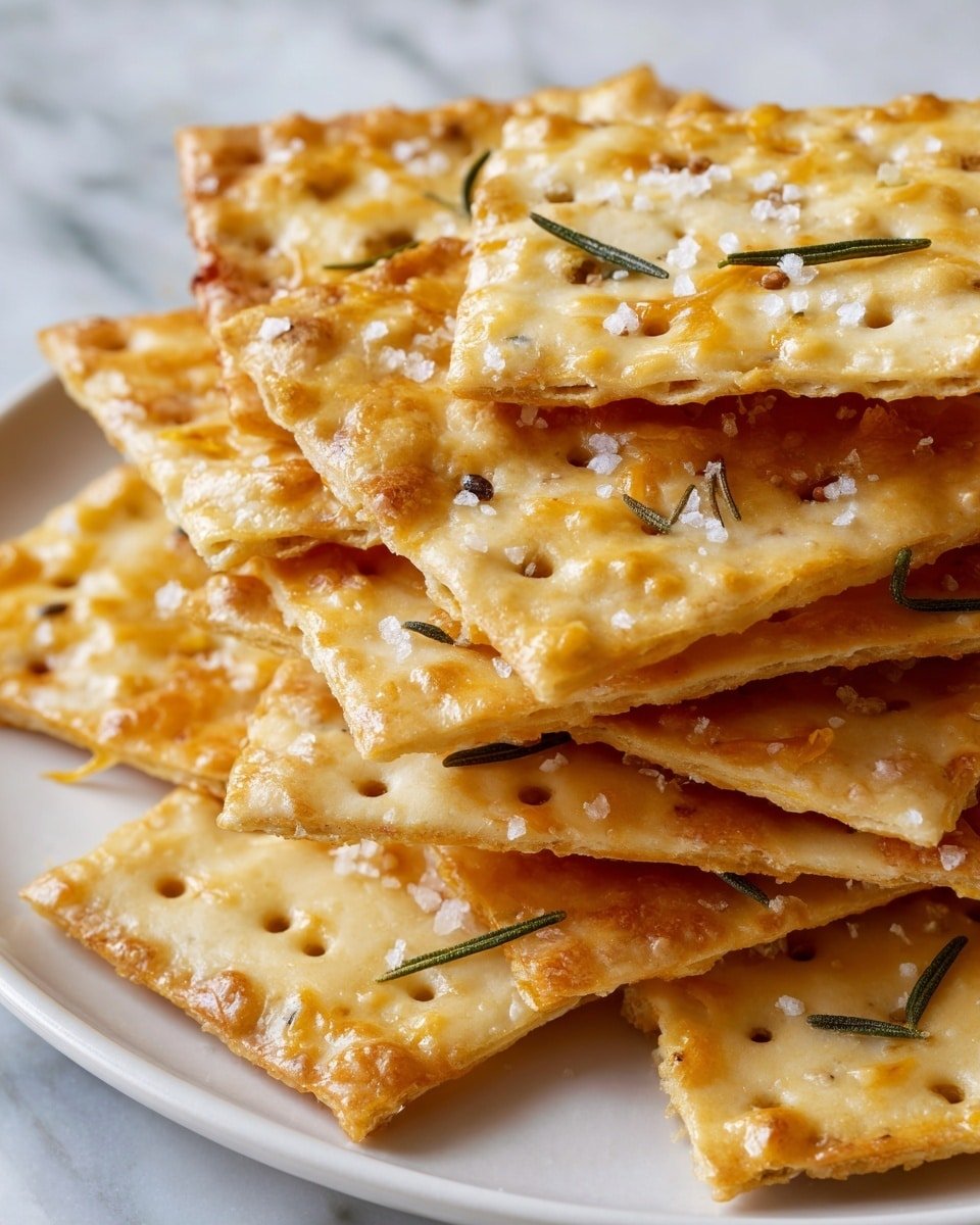 Homemade Cheese Crackers Recipe - Recipe Image — Homemade Cheese Crackers, cheesy cracker recipe, easy cheese crackers, homemade snack ideas, crunchy cheese snacks
