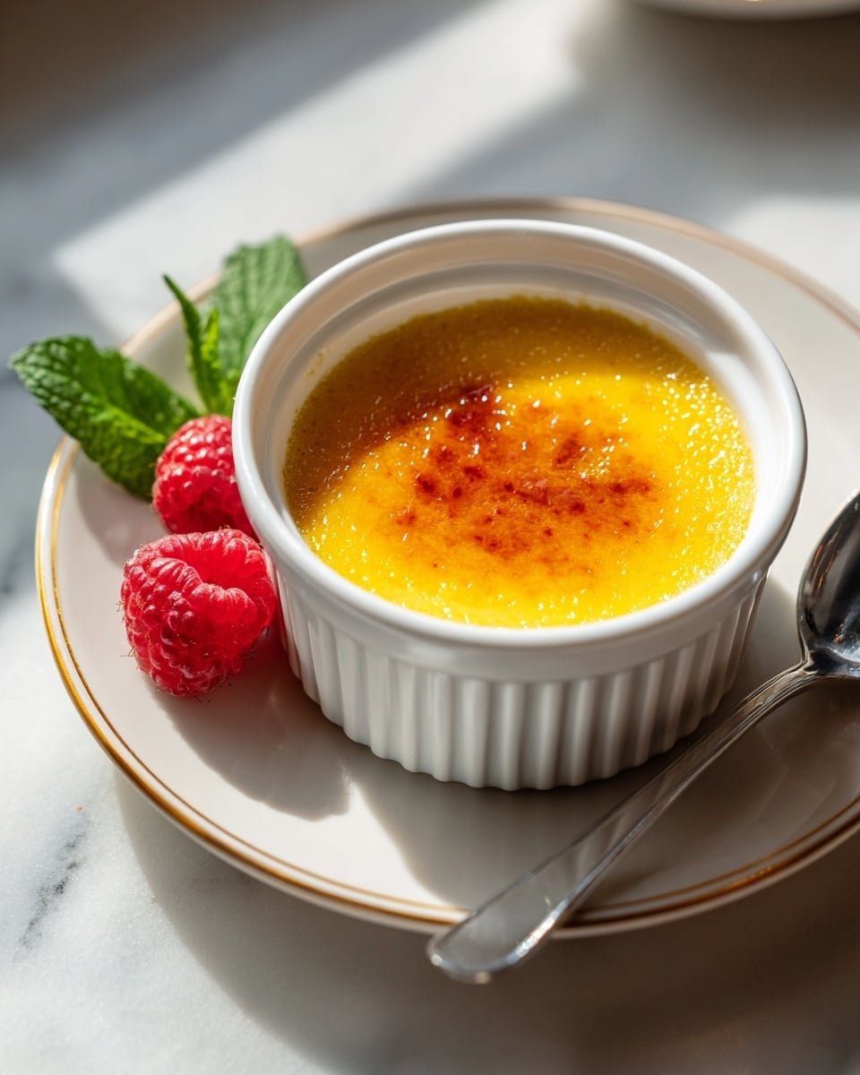 Crème Brûlée Recipe - Recipe Image — Crème Brûlée dessert, classic Crème Brûlée, homemade Crème Brûlée, easy Crème Brûlée recipe, elegant French dessert