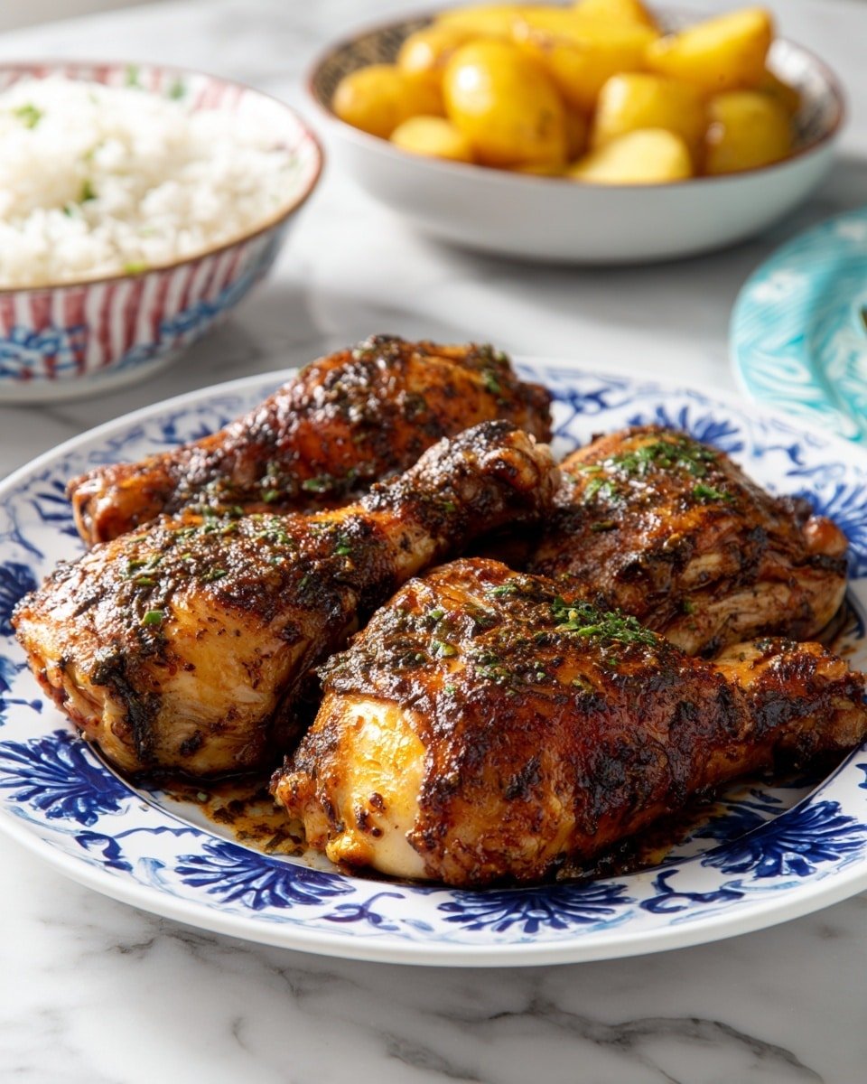 Roasted Duck Legs with Black Pepper Sauce Recipe - Recipe Image — Roasted Duck Legs with Black Pepper Sauce, duck leg recipe, black pepper sauce recipe, elegant duck recipes, crispy duck legs