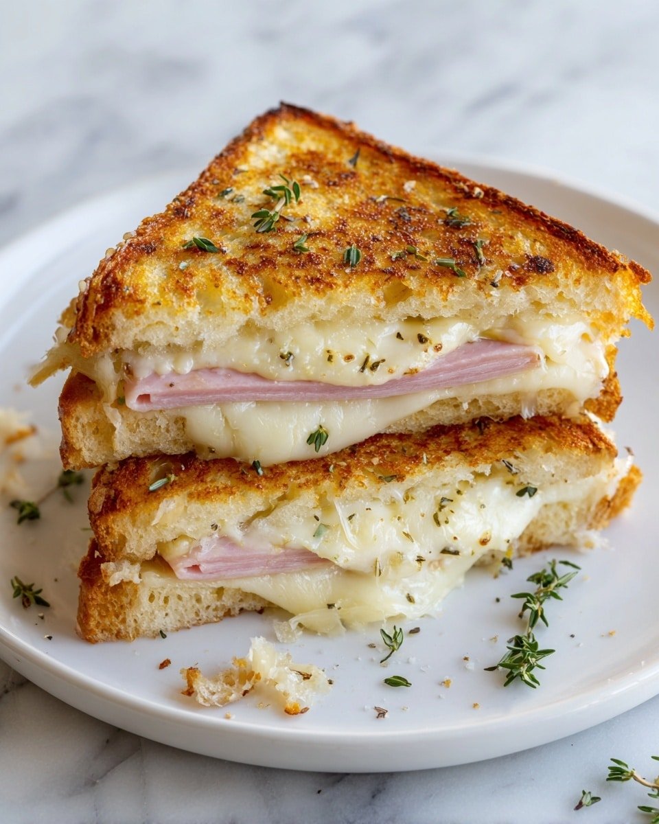 Croque Monsieur Recipe - Recipe Image — Croque Monsieur, Croque Monsieur recipe, French ham and cheese sandwich, baked ham and cheese, Parisian toasted sandwich