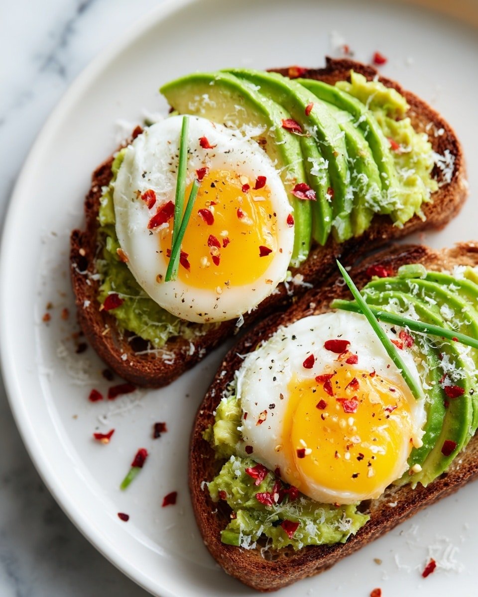 Sourdough Avocado Toast Recipe - Recipe Image — Sourdough Avocado Toast, avocado toast with sourdough, healthy breakfast ideas, easy sourdough recipes, brunch ideas with avocado