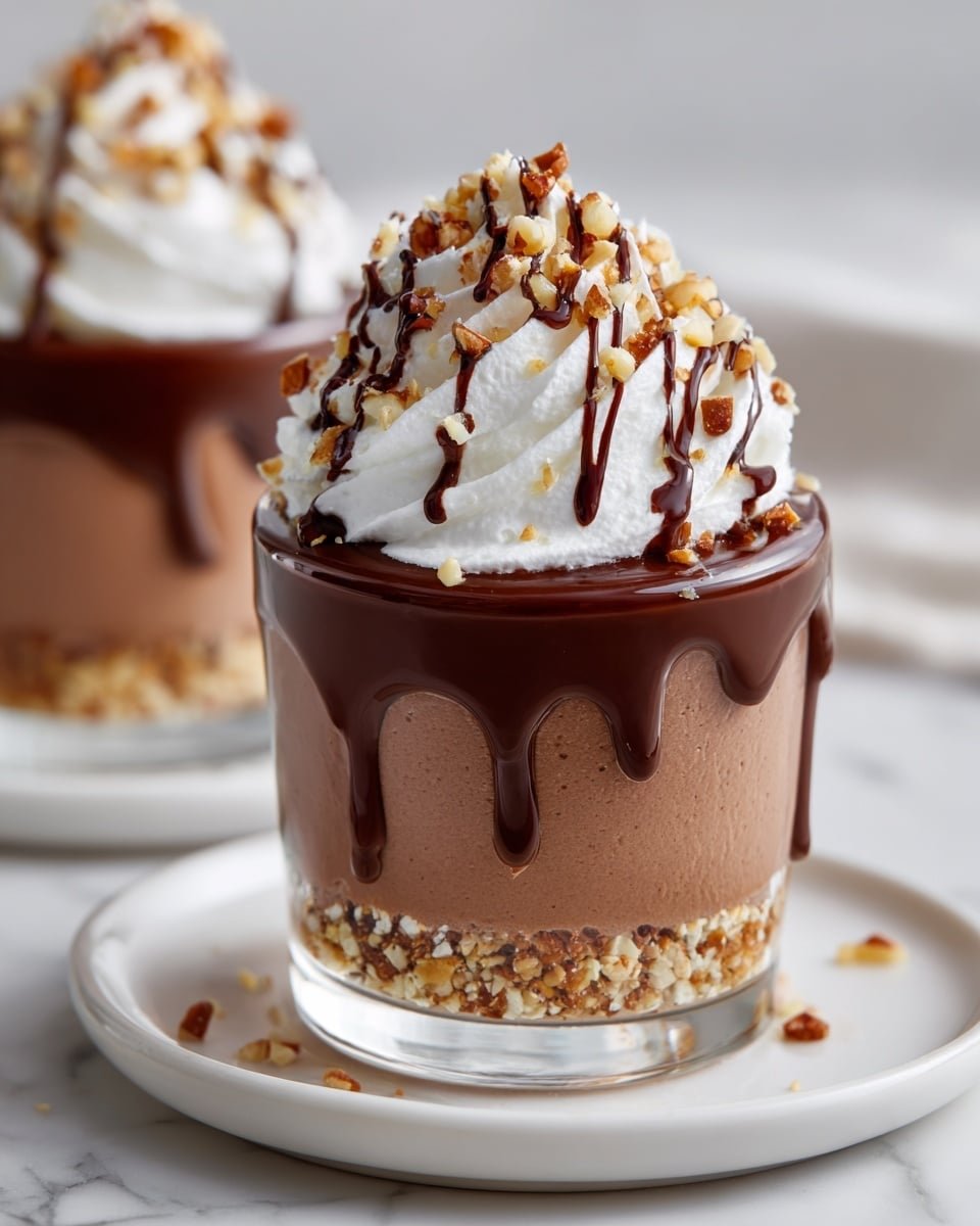 Chocolate Hazelnut Mousse Recipe - Recipe Image — Chocolate Hazelnut Mousse, chocolate hazelnut mousse recipe, easy chocolate mousse, decadent dessert, holiday chocolate dessert