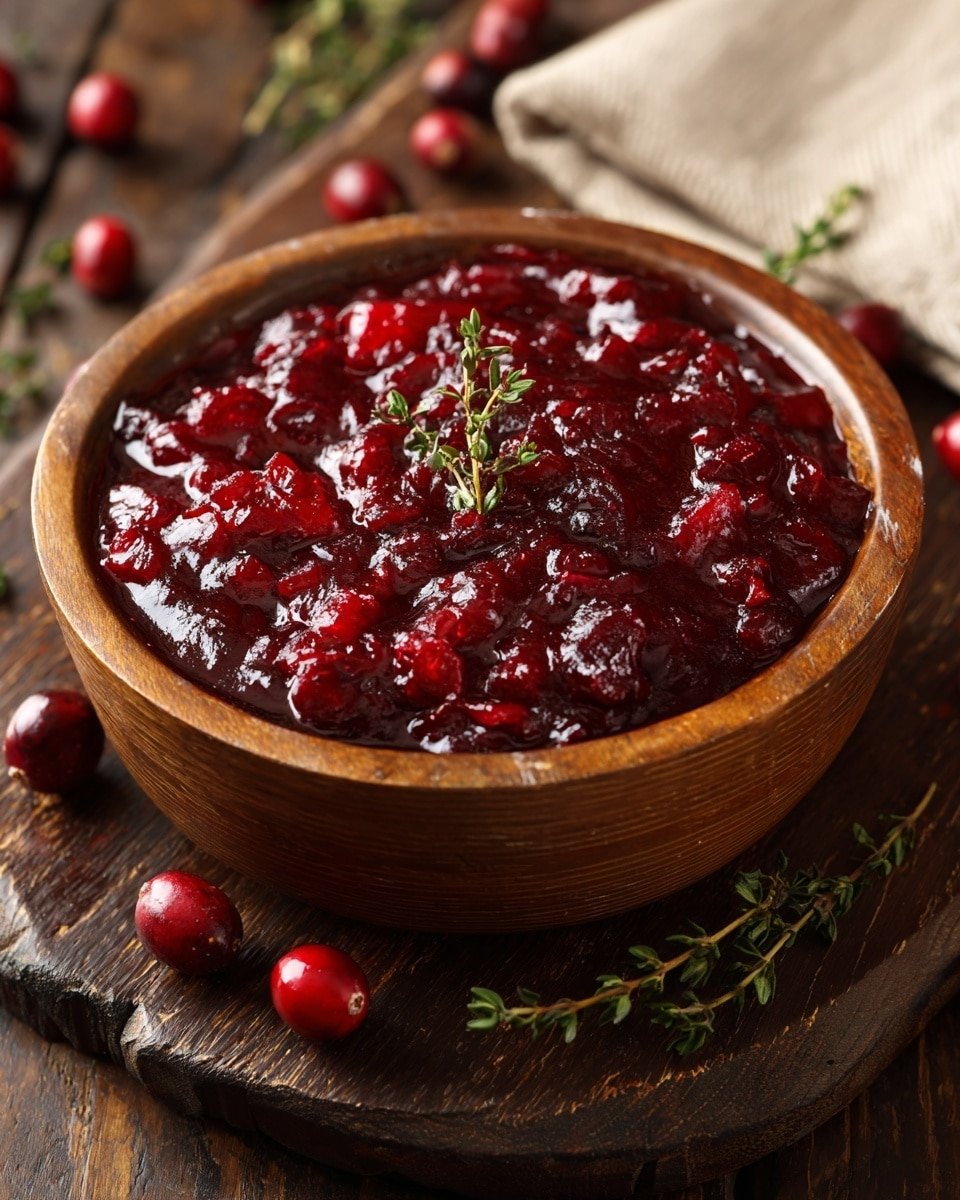 Bright and Tangy Orange Cranberry Sauce Recipe - Recipe Image — Bright and Tangy Orange Cranberry Sauce, cranberry sauce with orange, citrus cranberry sauce, holiday cranberry side, easy festive cranberry sauce