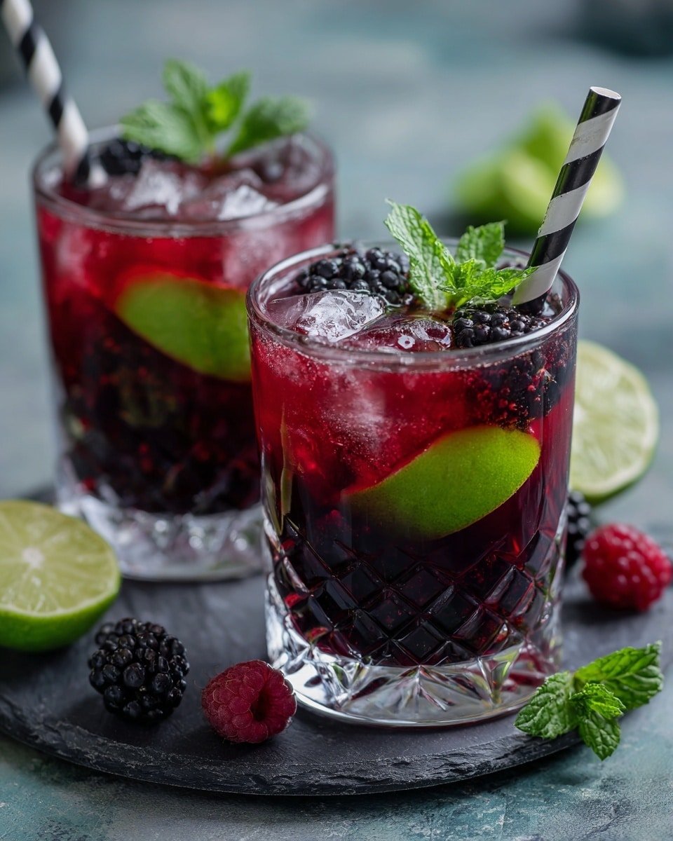 Sparkling Black Sangria Recipe - Recipe Image — Sparkling Black Sangria, black sangria, fruity sparkling wine, summer sangria drink, berry sangria