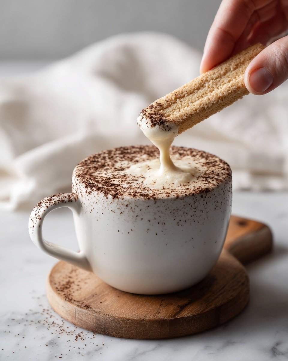 Perfectly Creamy Tiramisu Latte Recipe - Recipe Image — Creamy Tiramisu Latte, Tiramisu Latte, Coffee Dessert, Homemade Latte Drink, Decadent Coffee Recipes