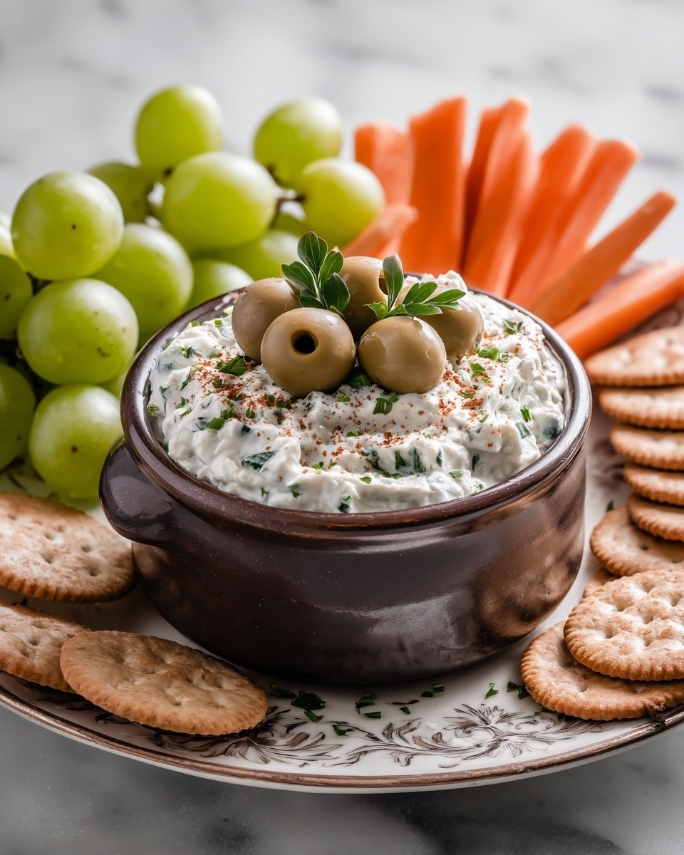 Creamy Feta and Green Olive Spread for Hosting Recipe - Recipe Image — Creamy Feta and Green Olive Spread, Feta Olive Dip, Easy Party Appetizer, Crowd-Pleasing Spreads, Fresh & Indulgent Snack