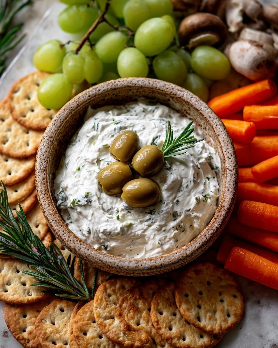 Creamy Feta and Green Olive Spread for Hosting Recipe - Recipe Image — Creamy Feta and Green Olive Spread, Feta Olive Dip, Easy Party Appetizer, Crowd-Pleasing Spreads, Fresh & Indulgent Snack
