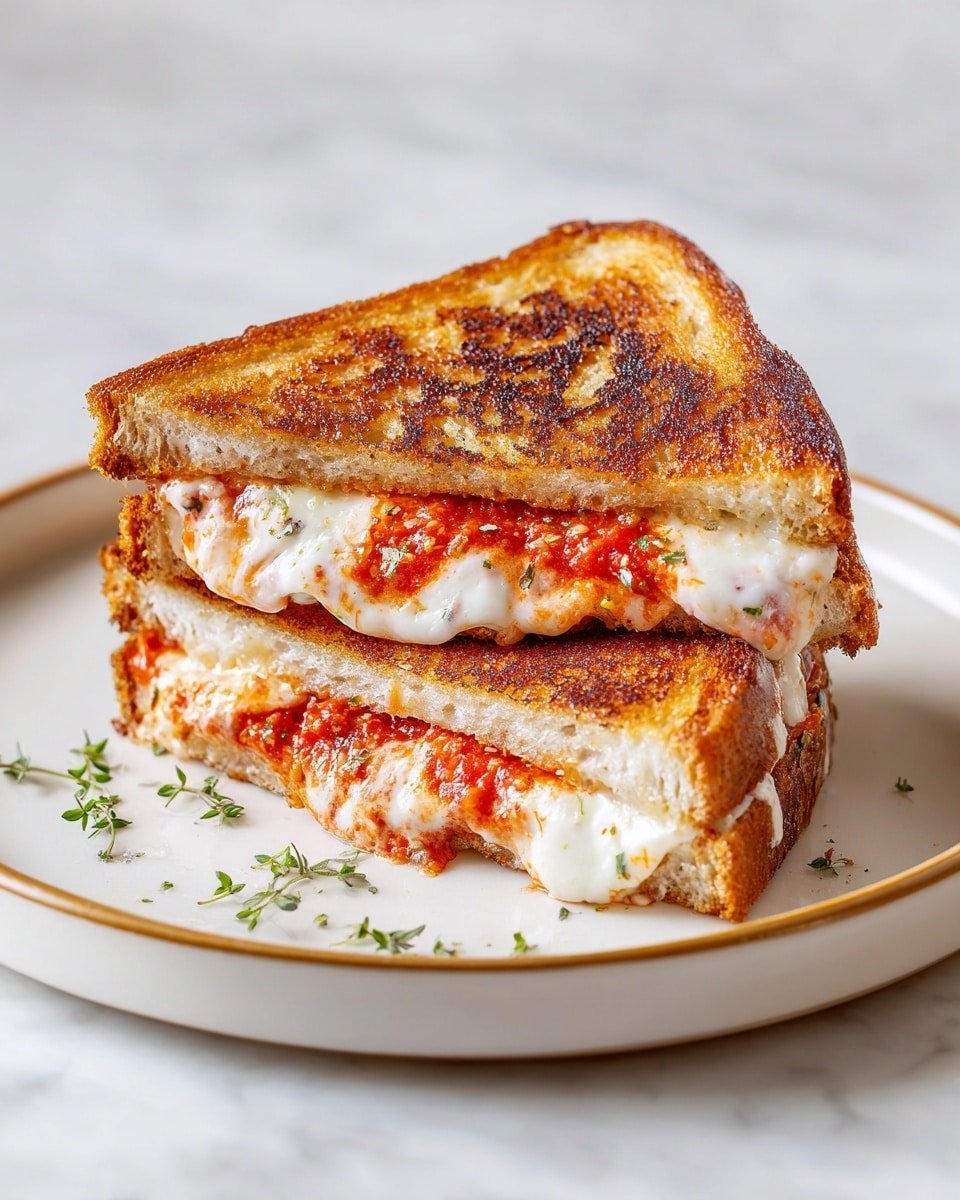 Pizza Cottage Cheese Grilled Cheese Recipe - Recipe Image — Pizza Cottage Cheese Grilled Cheese, easy cottage cheese grilled cheese, quick pizza grilled cheese recipe, cheesy sandwich with cottage cheese, savory grilled cheese ideas